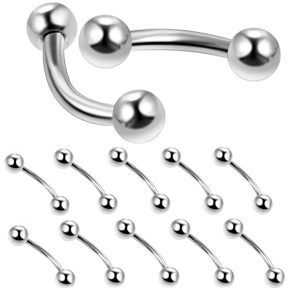 Zoor Body Jewelry - 10 Cái/lốc Thép Lông Mày Chuối