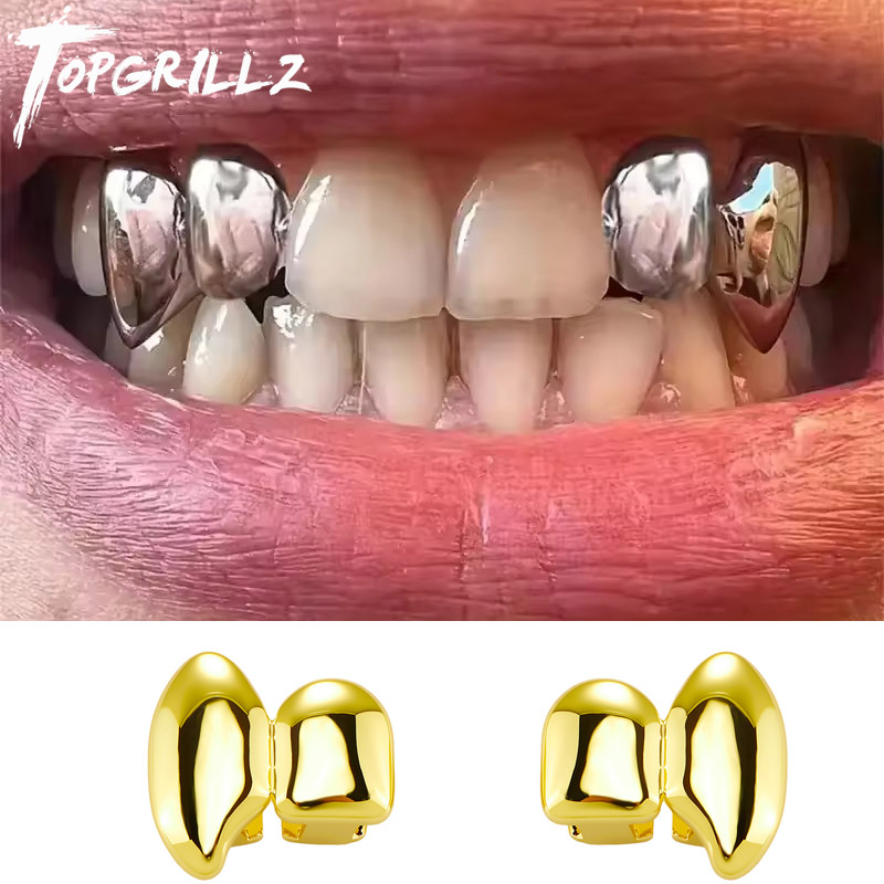 Body Jewelry Tool - TOPGRILLZ Vampire DIY Double Fangs Grillz