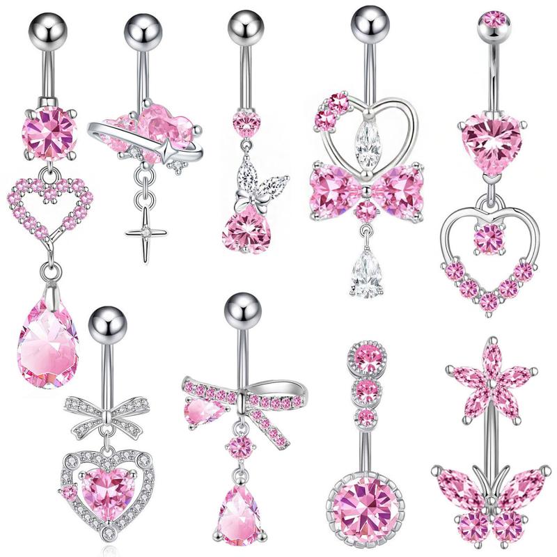 Body Jewelry Hypoallergenic - Hypoallergenic Stainless Steel Belly Button Piercing