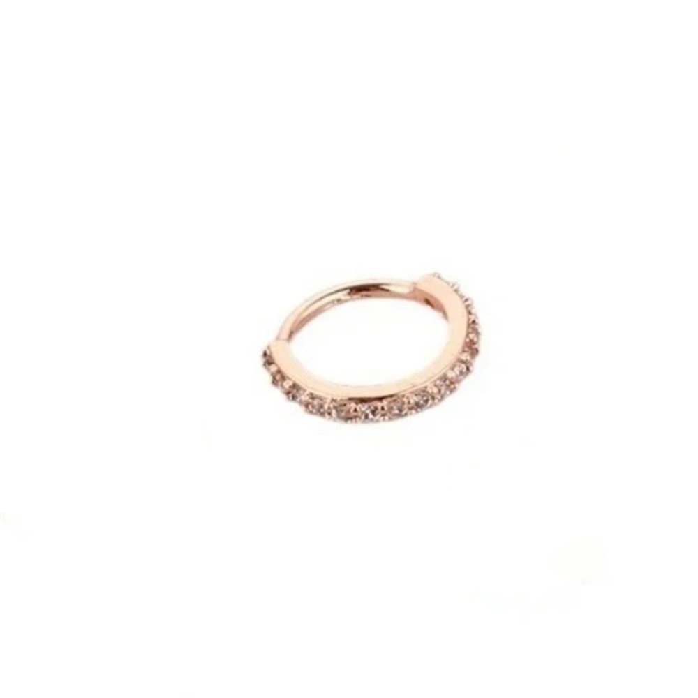 Body Jewelry Europe - Punk Round Cubic Zircon Nose Ring