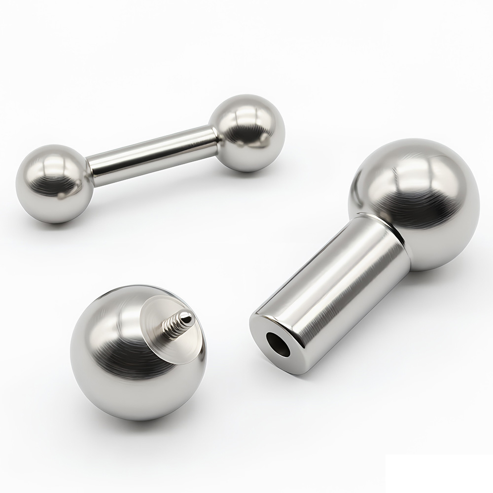 Tongue Barbell Straight - 1Pc 12G-00G Stainless Steel Straight Barbell