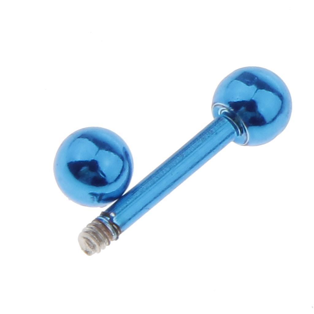 Tongue Barbell Straight - Barbell Piercings 16g Stainless Steel Lip