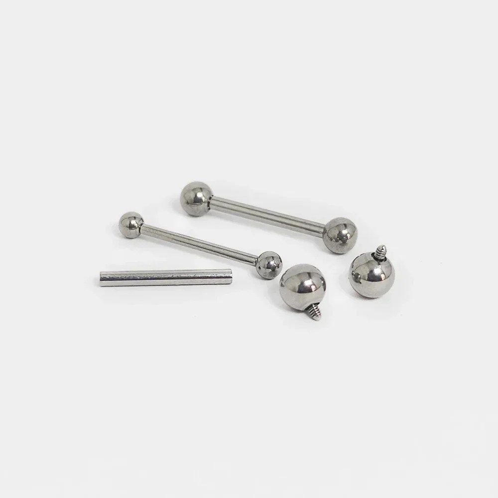 F136 Titanium Piercing 14G Bar - đánh giá và giá Tongue Barbell Straight