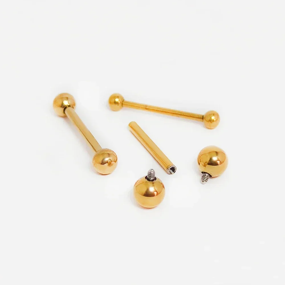 F136 Titanium Piercing 14G Bar - đánh giá và giá Tongue Barbell Straight