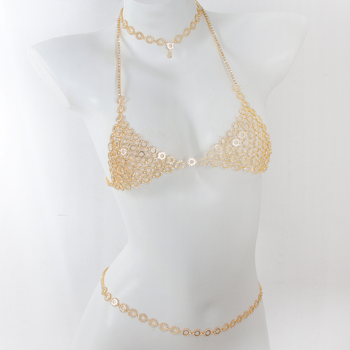 Fashionable Circular Splicing  - đánh giá và giá Body Jewelry Rhinestone