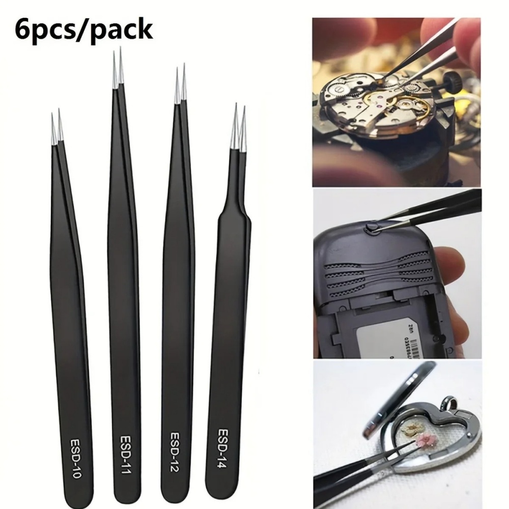 6pcs Stainless Steel Anti-stat - đánh giá và giá Body Jewelry Tool