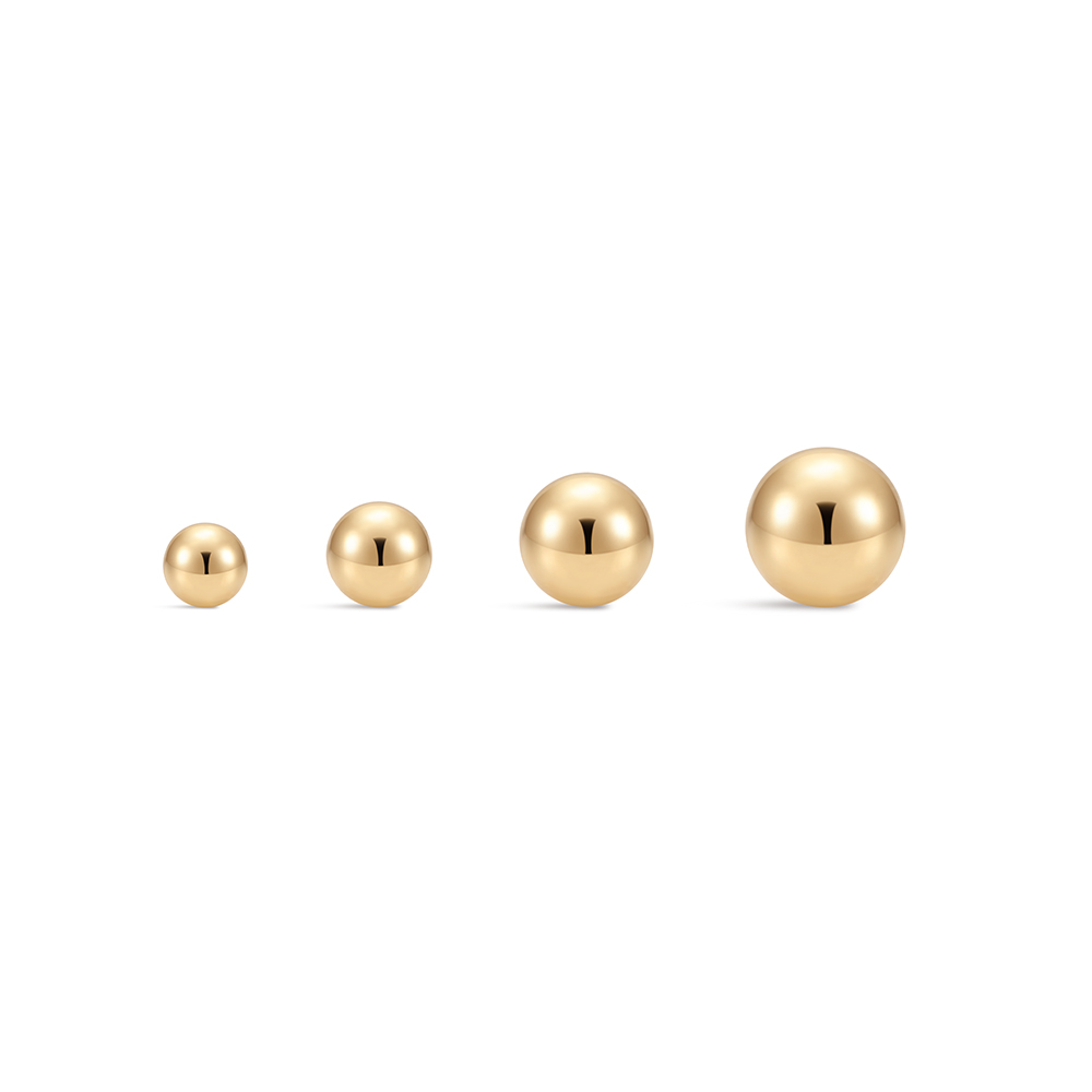 Aide 14K Solid Gold Smooth Bal - đánh giá và giá Body Jewelry Hypoallergenic
