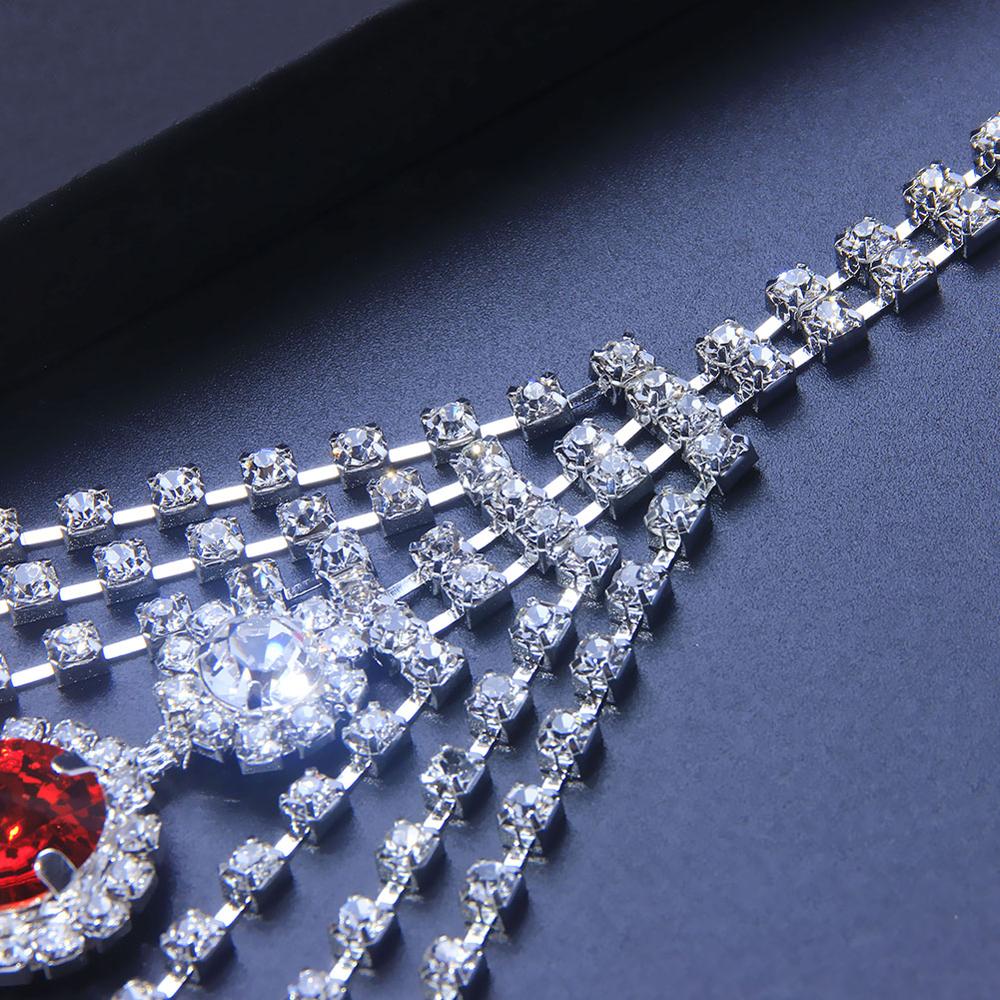 Sexy Body Chain Lingerie Red C - đánh giá và giá Body Jewelry Rhinestone