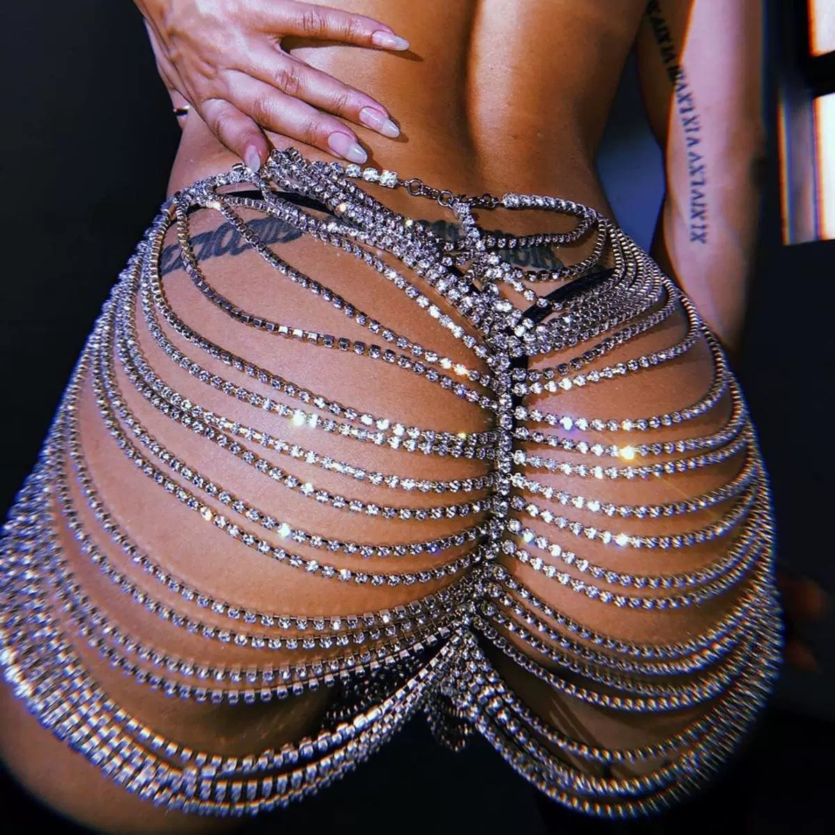1pcSexy Fashionable Rhinestone - đánh giá và giá Body Jewelry Rhinestone