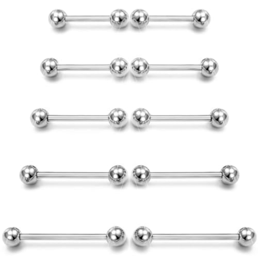 14G Surgical Steel Straight Ba - đánh giá và giá Tongue Barbell Straight