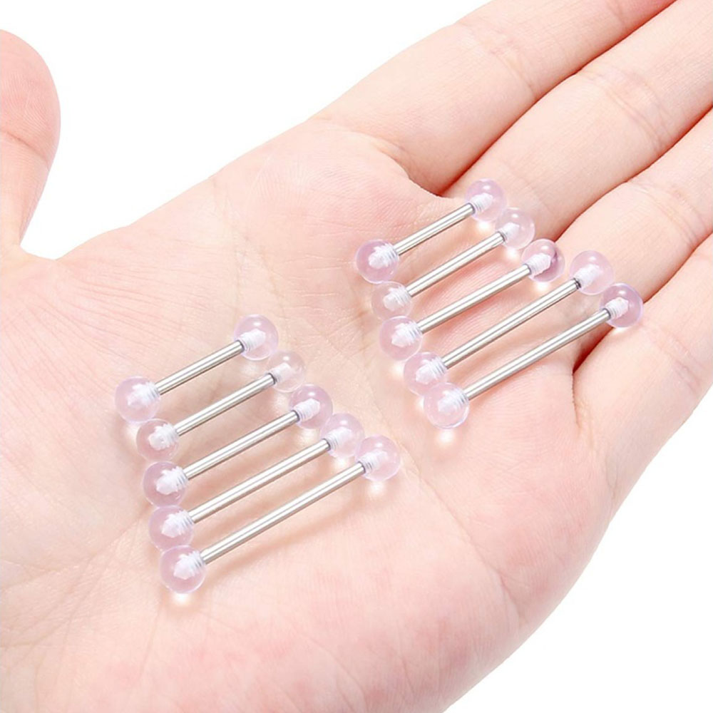 14G Surgical Steel Straight Ba - đánh giá và giá Tongue Barbell Straight