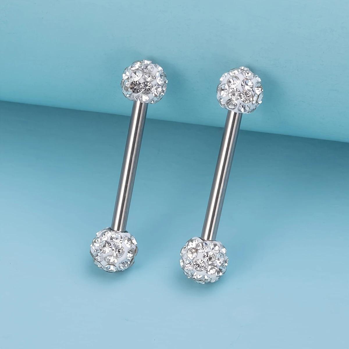 16Pcs/Set 14G Stainless Steel  - đánh giá và giá Tongue Barbell Straight