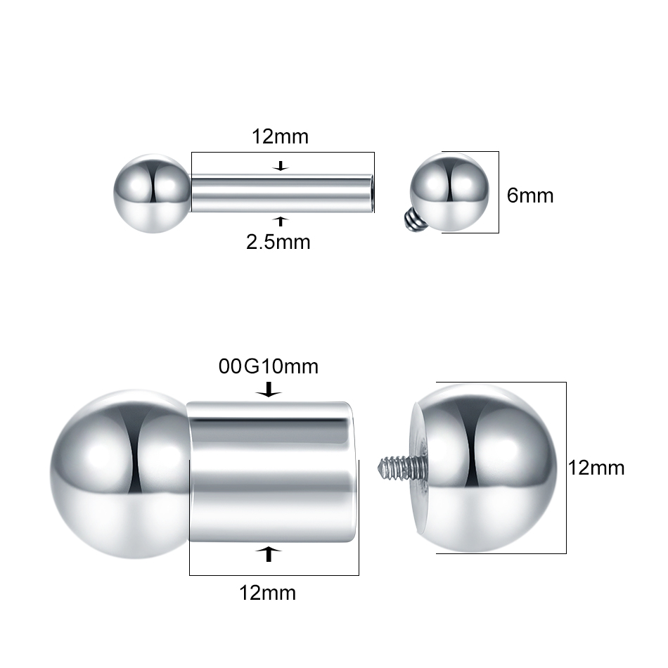 1PC Steel Big Size Genital Str - đánh giá và giá Tongue Barbell Straight