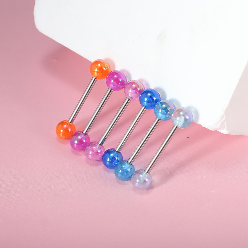 50pcs/lot Stainless Steel Stra - đánh giá và giá Tongue Barbell Straight