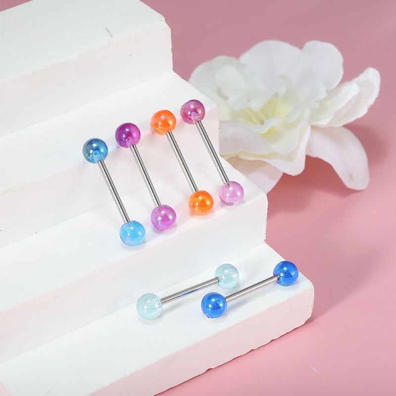 50pcs/lot Stainless Steel Stra - đánh giá và giá Tongue Barbell Straight