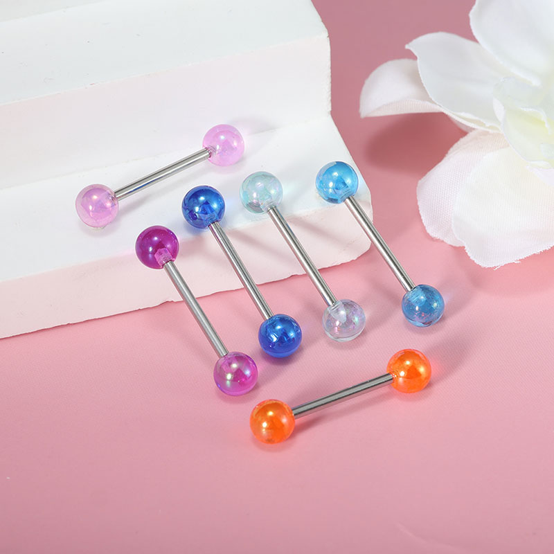 50pcs/lot Stainless Steel Stra - đánh giá và giá Tongue Barbell Straight
