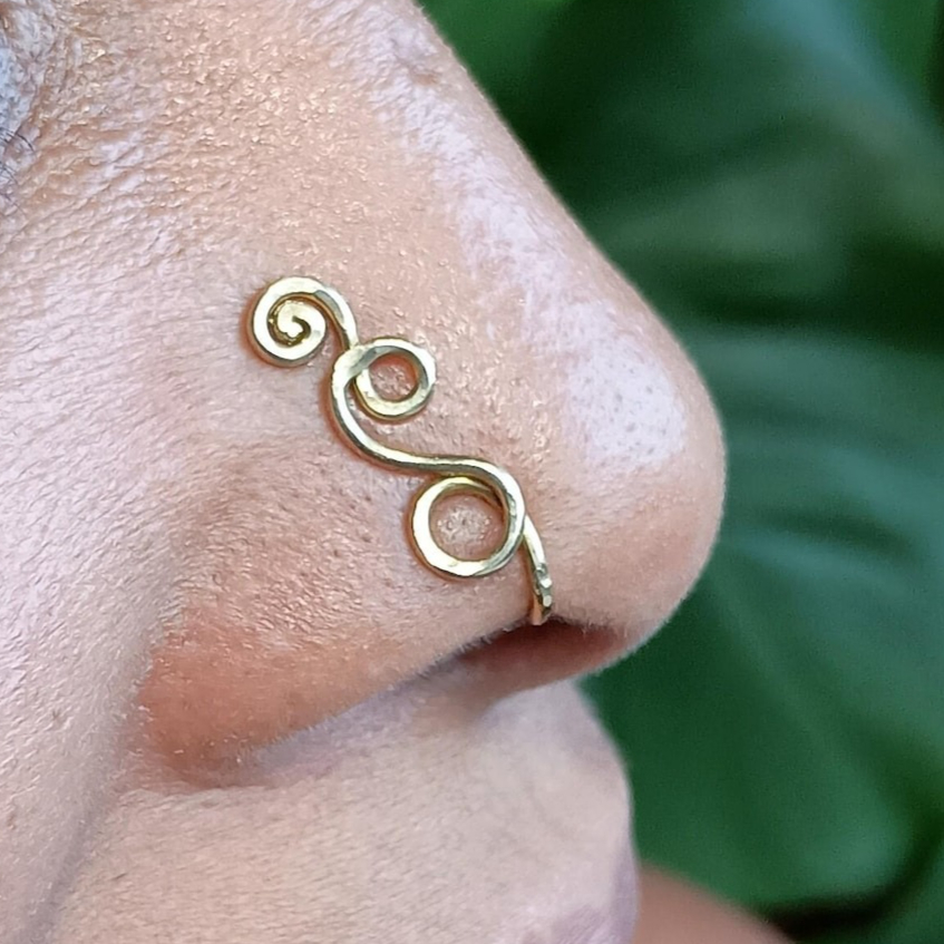 Faux Piercing Ring 14K Gold Fi - đánh giá và giá Body Jewelry Hypoallergenic