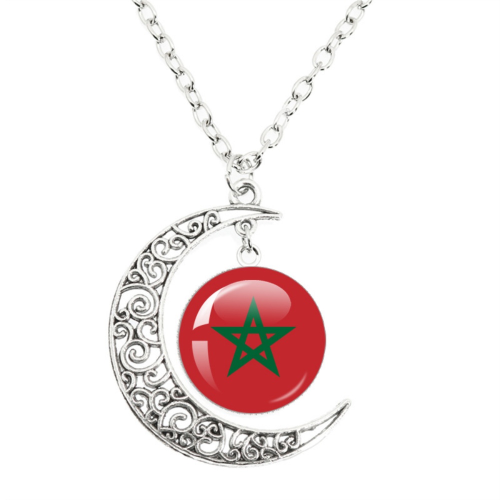 National Flag Moon Pendant Nec - đánh giá và giá Body Jewelry Australia