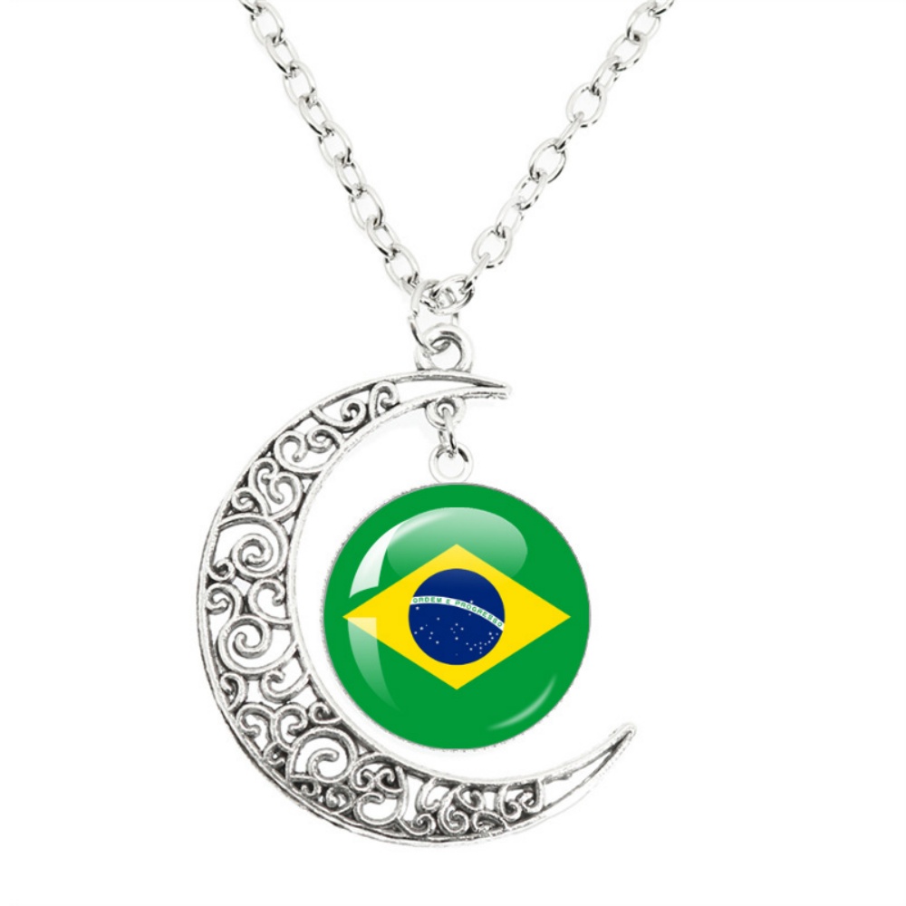 National Flag Moon Pendant Nec - đánh giá và giá Body Jewelry Australia