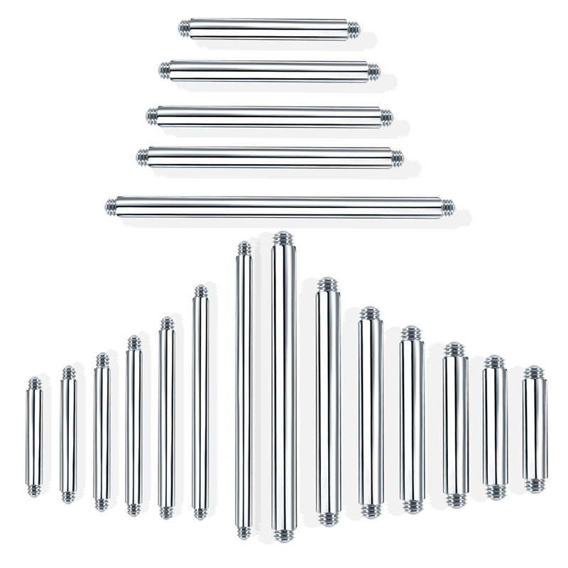 10PCS 4-42mm 316L Surgical Ste - đánh giá và giá Tongue Barbell Straight