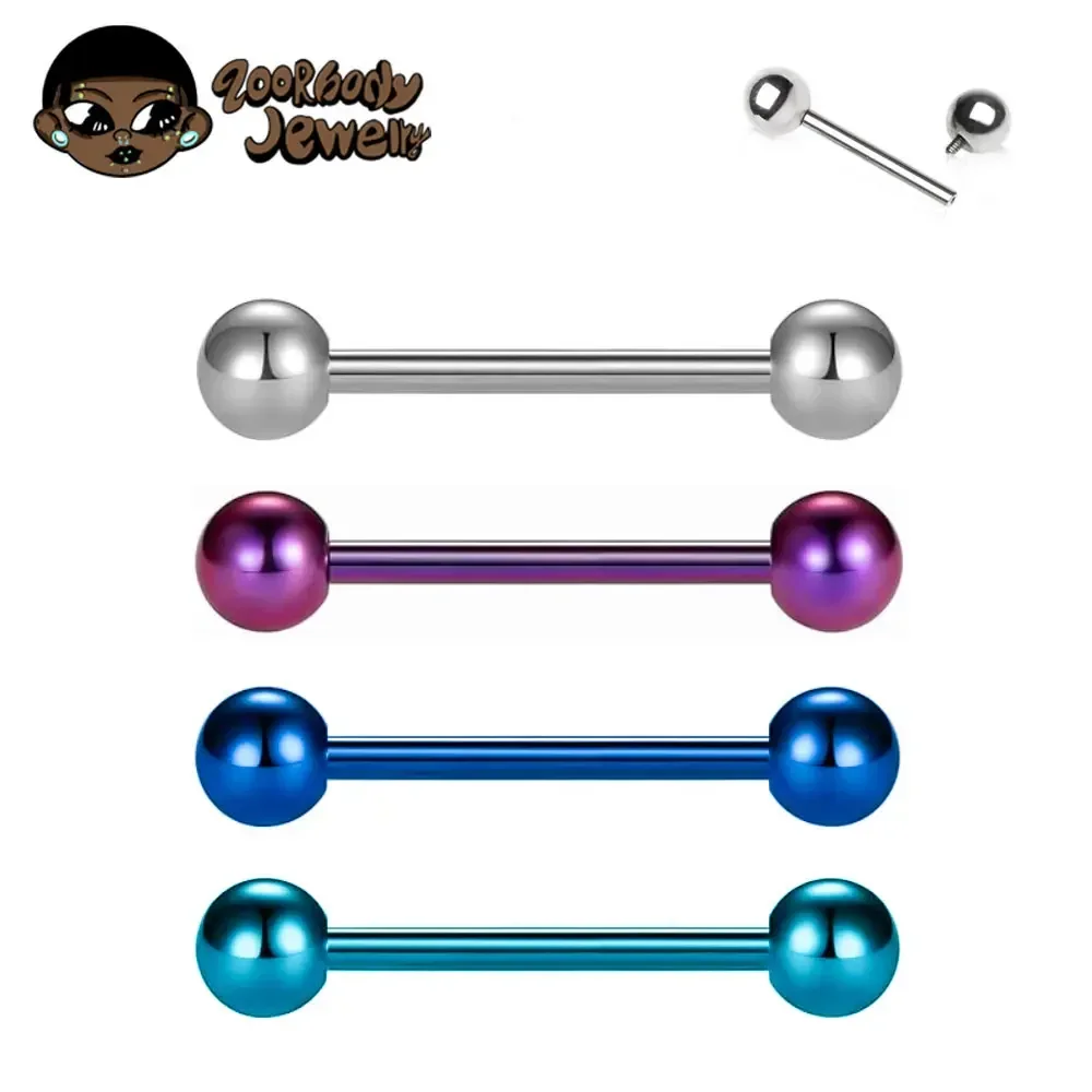1/10pcs F136 Implant Grade Tit - đánh giá và giá Tongue Barbell Straight