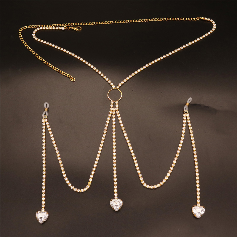 2023 Mới Thời Trang Trái Tim T - đánh giá và giá Body Jewelry Rhinestone