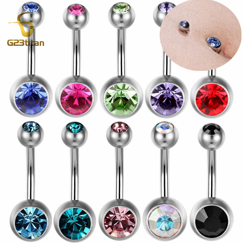 G23Titian 14G 8Mm 10Mm 12Mm Ph - đánh giá và giá Belly Bar Titanium