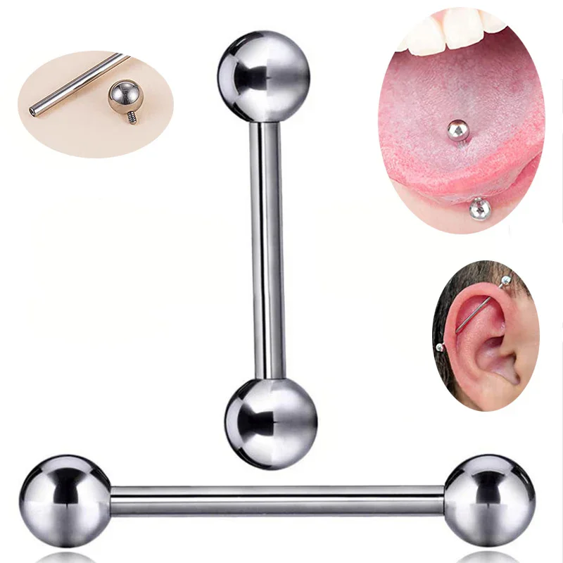 ASTM F136 Titanium Industrial  - đánh giá và giá Tongue Barbell Straight