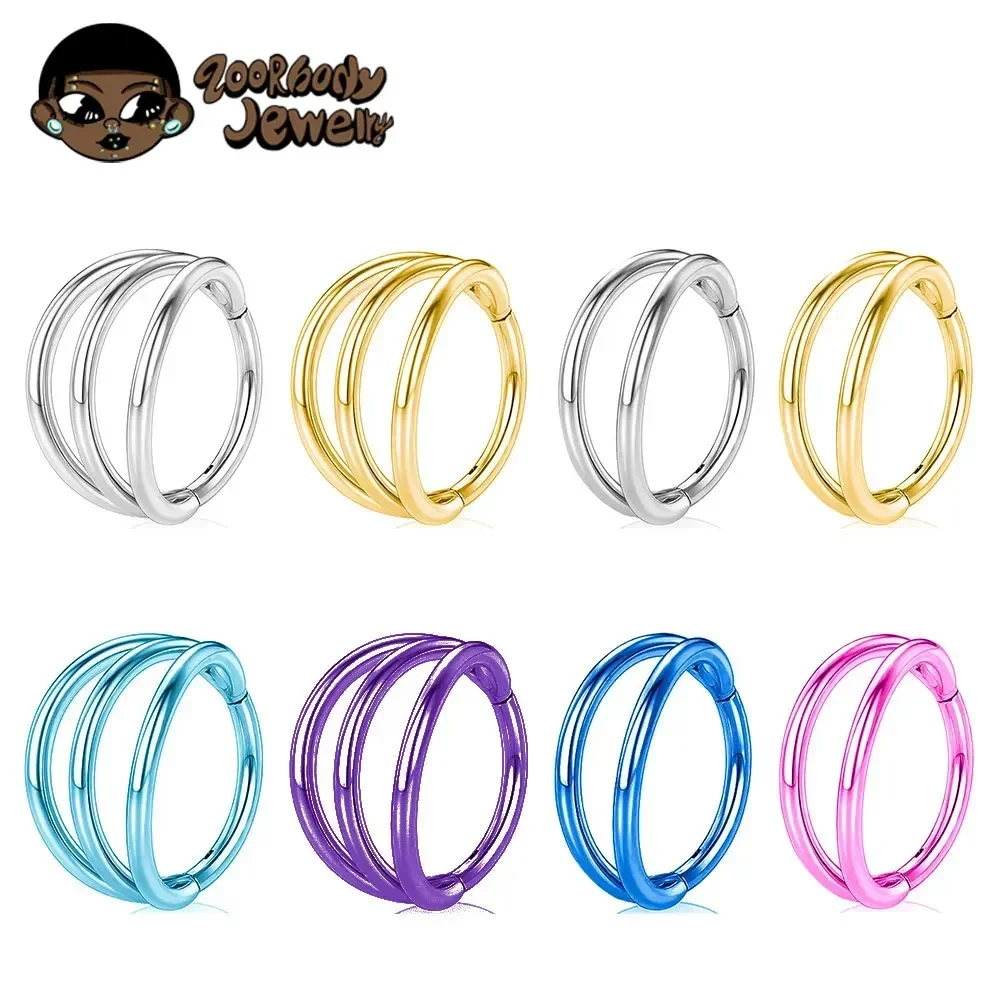 ASTM F136 Titanium 3 Layer Hin - đánh giá và giá Zoor Body Jewelry