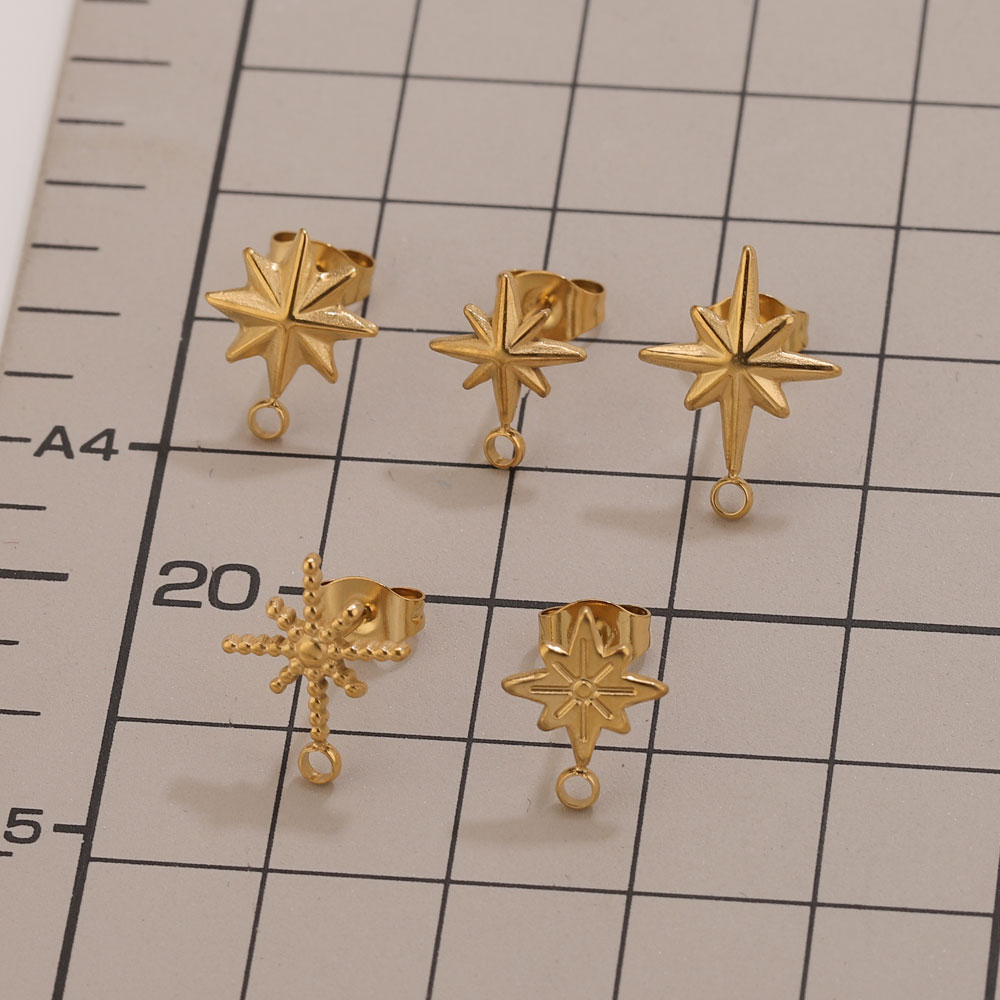 6pcs Stainless Steel Star Earr - đánh giá và giá Body Jewelry Tool