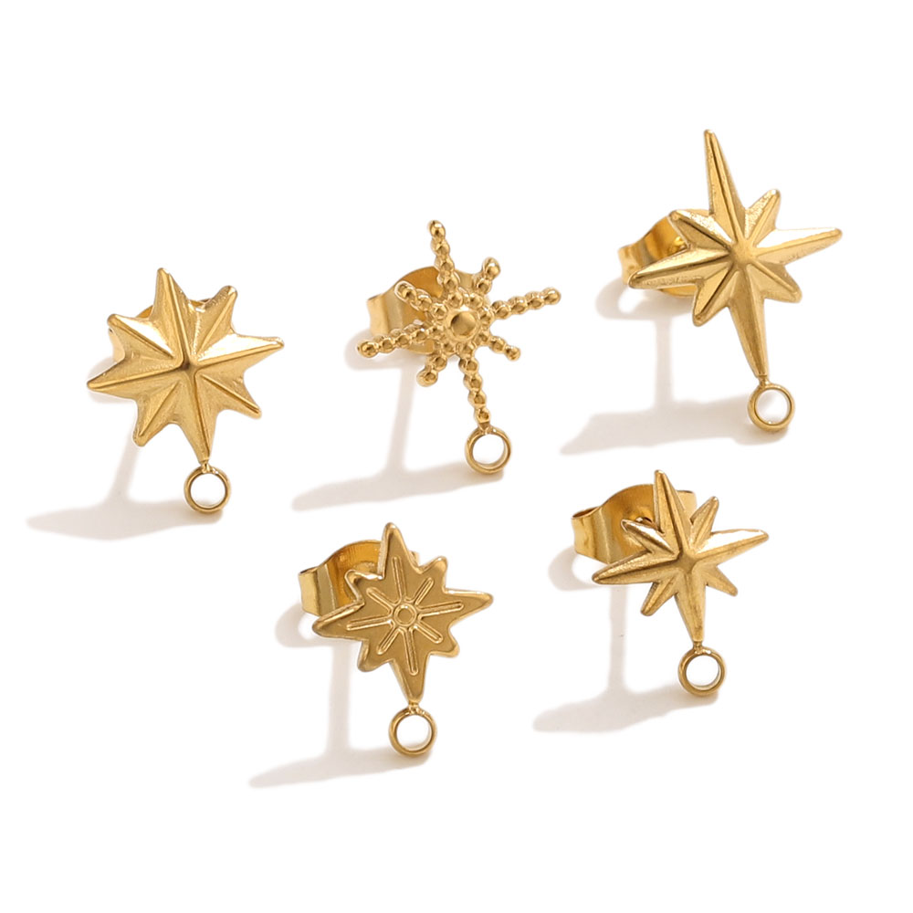 6pcs Stainless Steel Star Earr - đánh giá và giá Body Jewelry Tool
