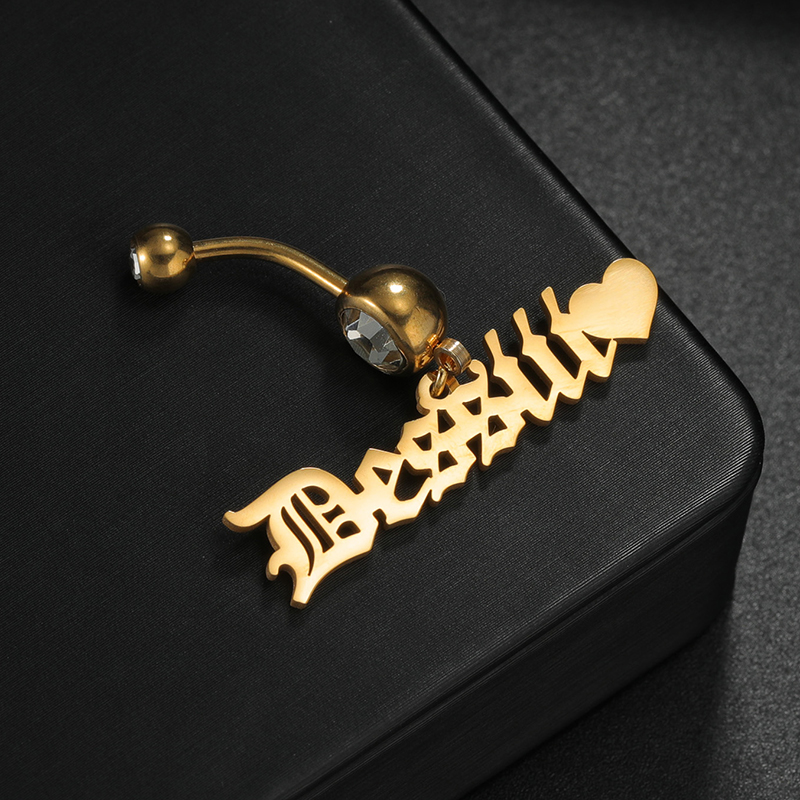 Letdiffery Custom Name Belly B - đánh giá và giá Body Jewelry Names