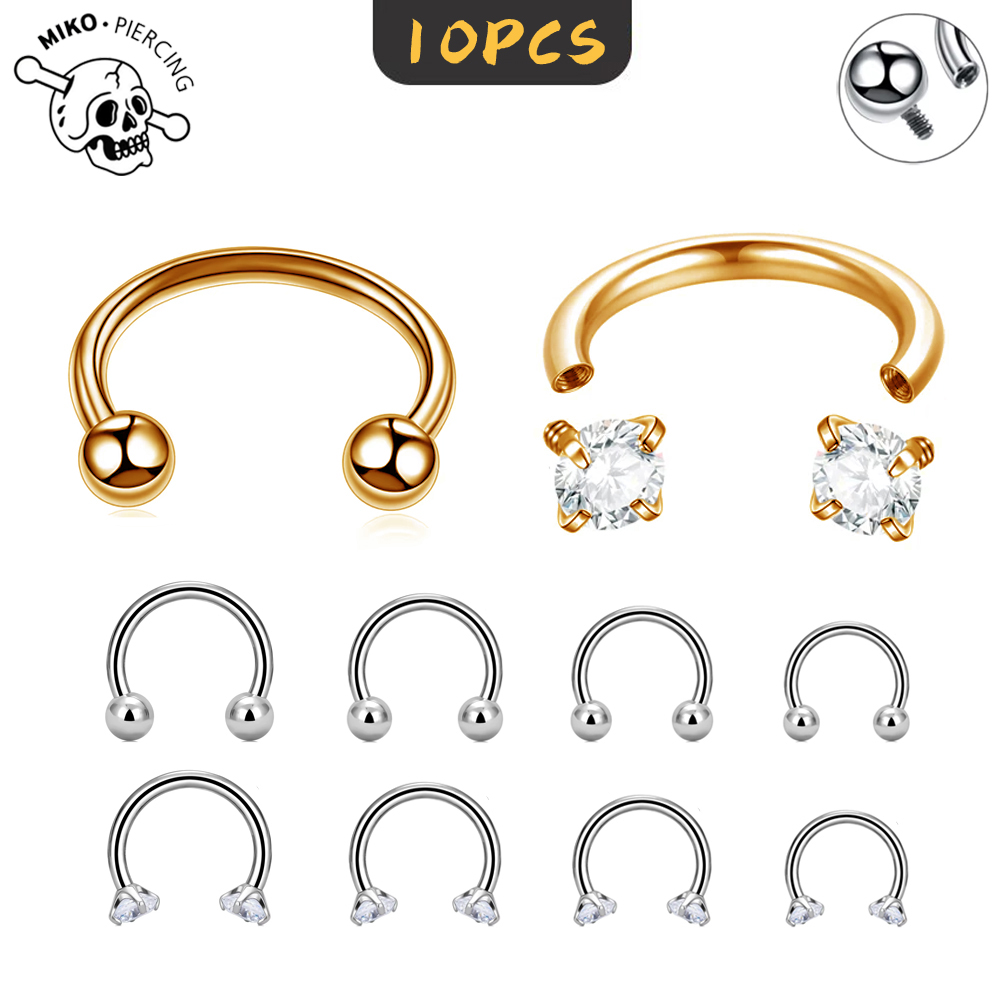 10Pcs ASTM F136 Titanium Horse - đánh giá và giá Zoor Body Jewelry