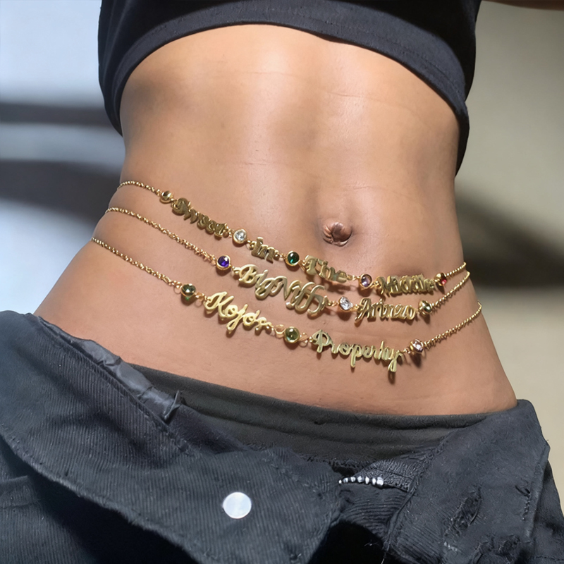 DUOYING Custom Name Belly Chai - đánh giá và giá Body Jewelry Names