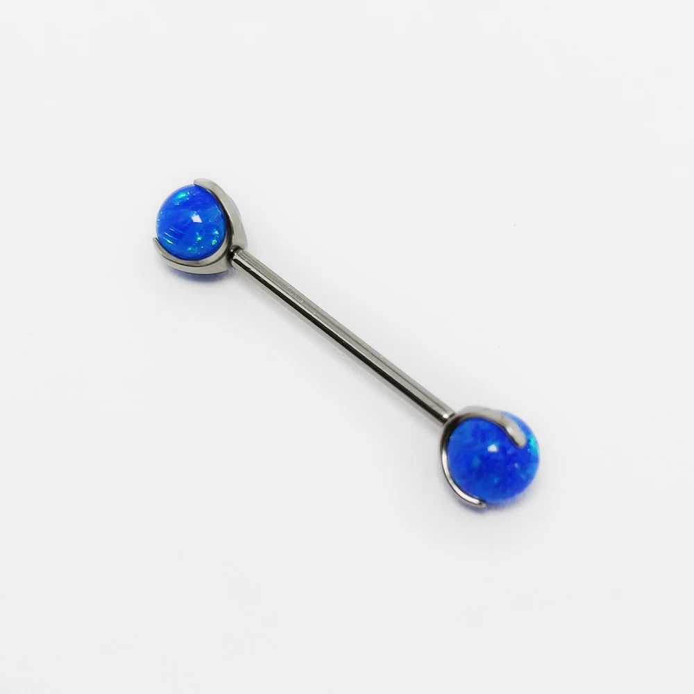 G23 Titanium opal Barbell Ball - đánh giá và giá Tongue Barbell Straight