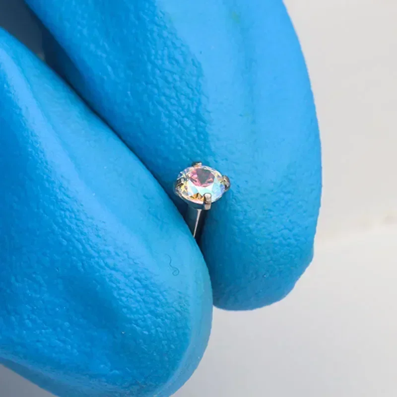 1Pcs G23 Titanium Piercing CZ  - đánh giá và giá Zoor Body Jewelry
