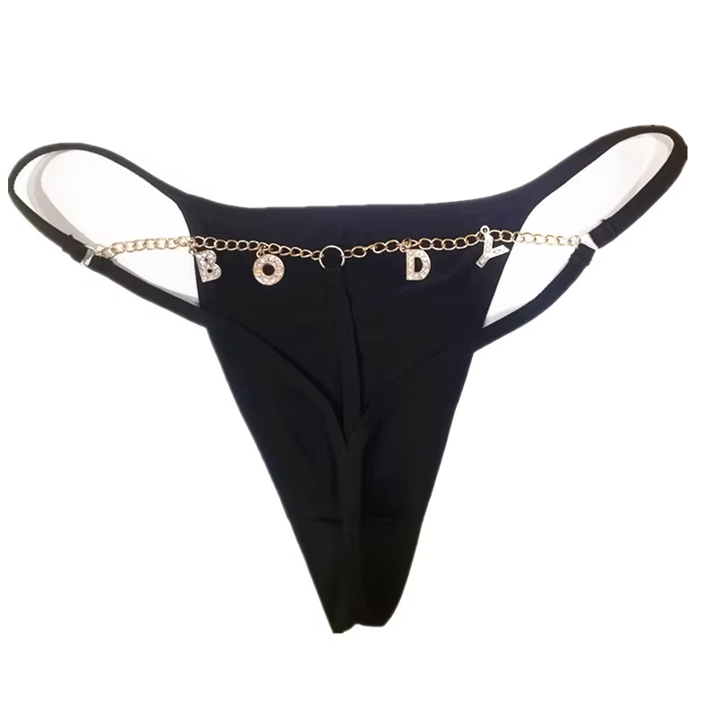 Custom Chain Thong with Name G - đánh giá và giá Body Jewelry Names