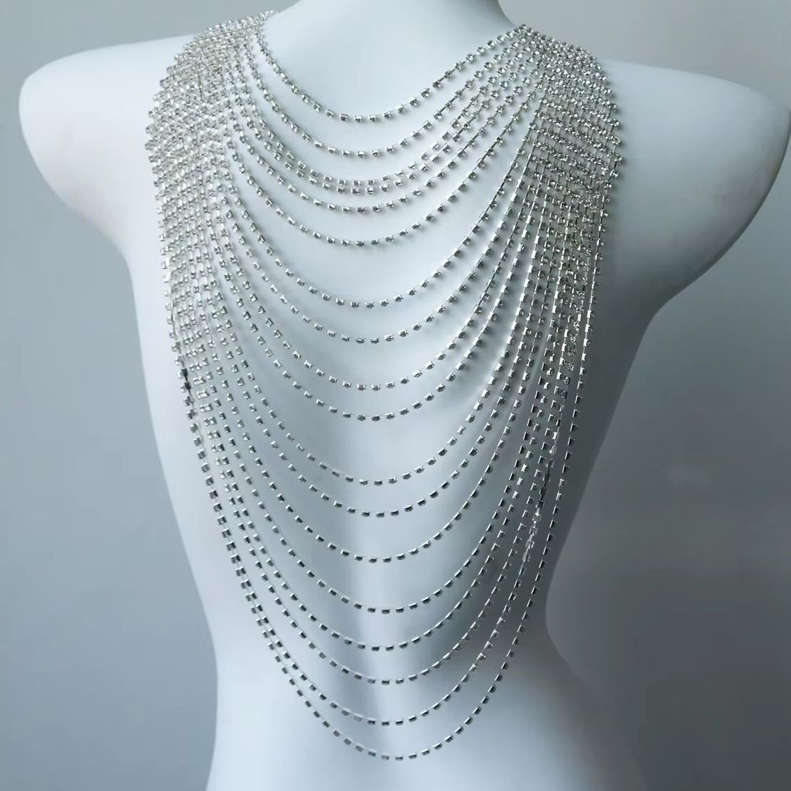 Stylish Multi-Layer Body Chain - đánh giá và giá Body Jewelry Rhinestone