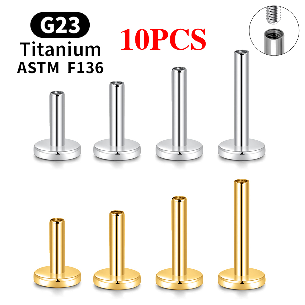 10PCS G23 Titanium Piercing In - đánh giá và giá Zoor Body Jewelry