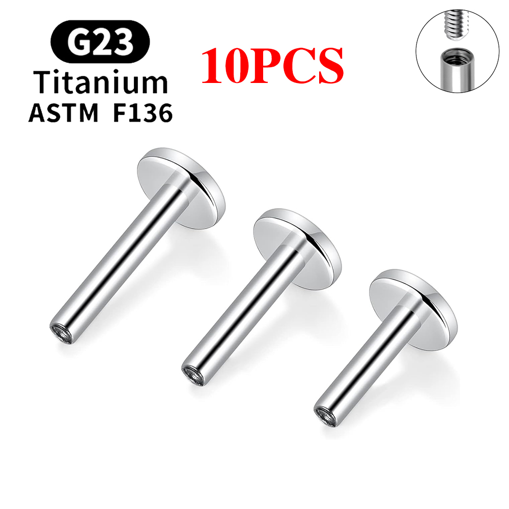 10PCS G23 Titanium Piercing In - đánh giá và giá Zoor Body Jewelry