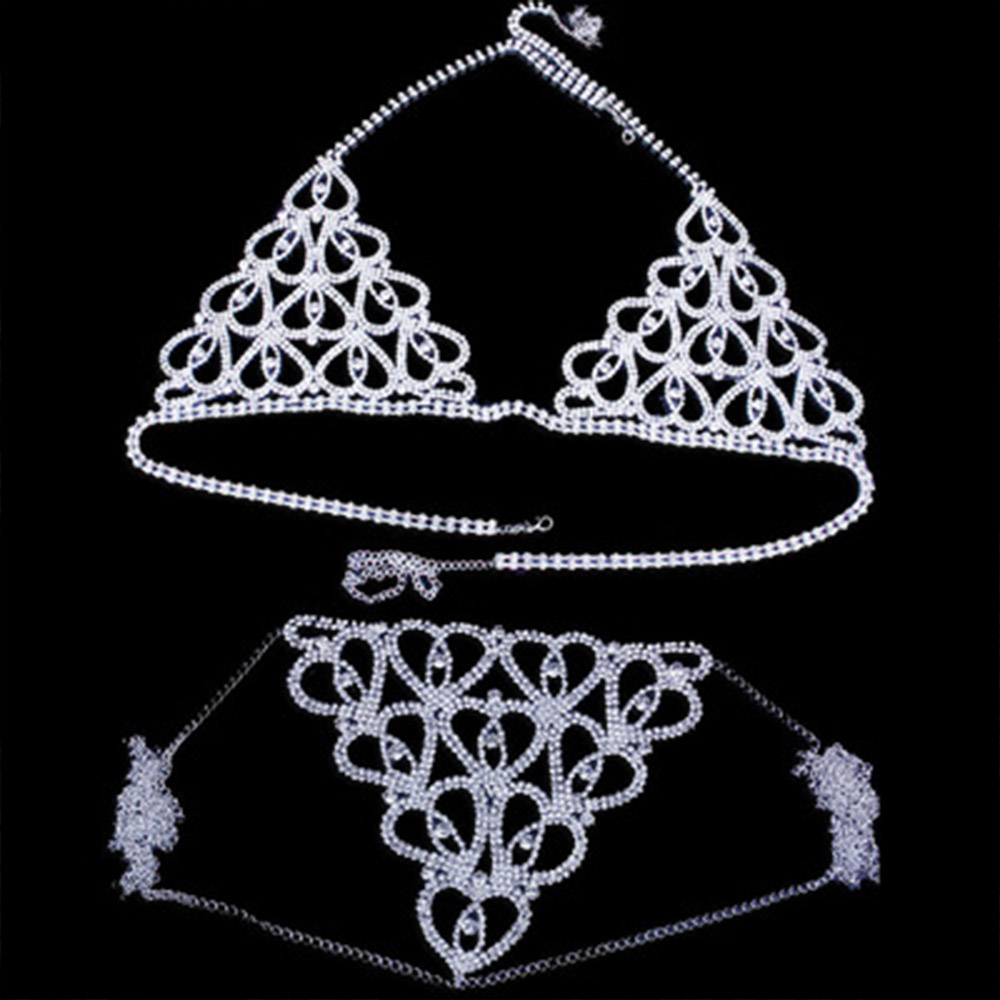 Fashion Rhinestone Heart Bra T - đánh giá và giá Body Jewelry Rhinestone