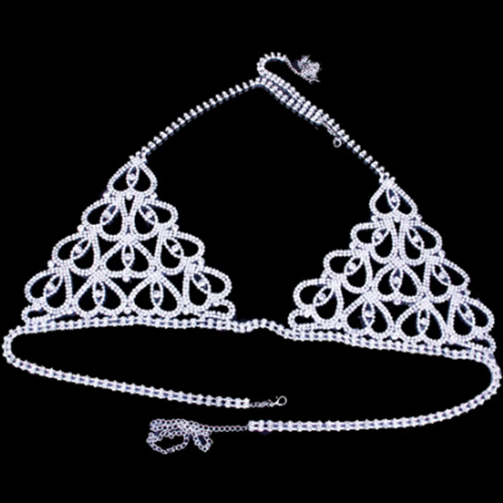 Fashion Rhinestone Heart Bra T - đánh giá và giá Body Jewelry Rhinestone