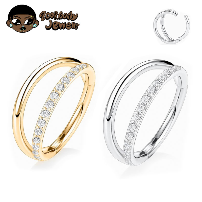 ASTM F136 Titanium 16G Moon No - đánh giá và giá Zoor Body Jewelry