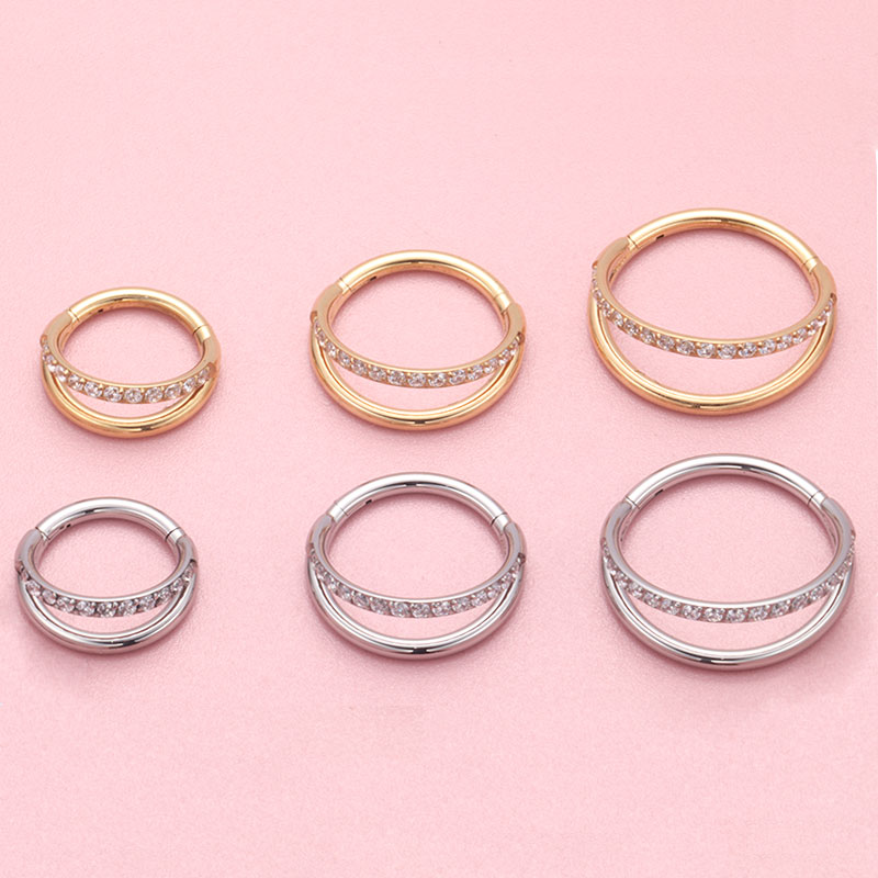 ASTM F136 Titanium 16G Moon No - đánh giá và giá Zoor Body Jewelry