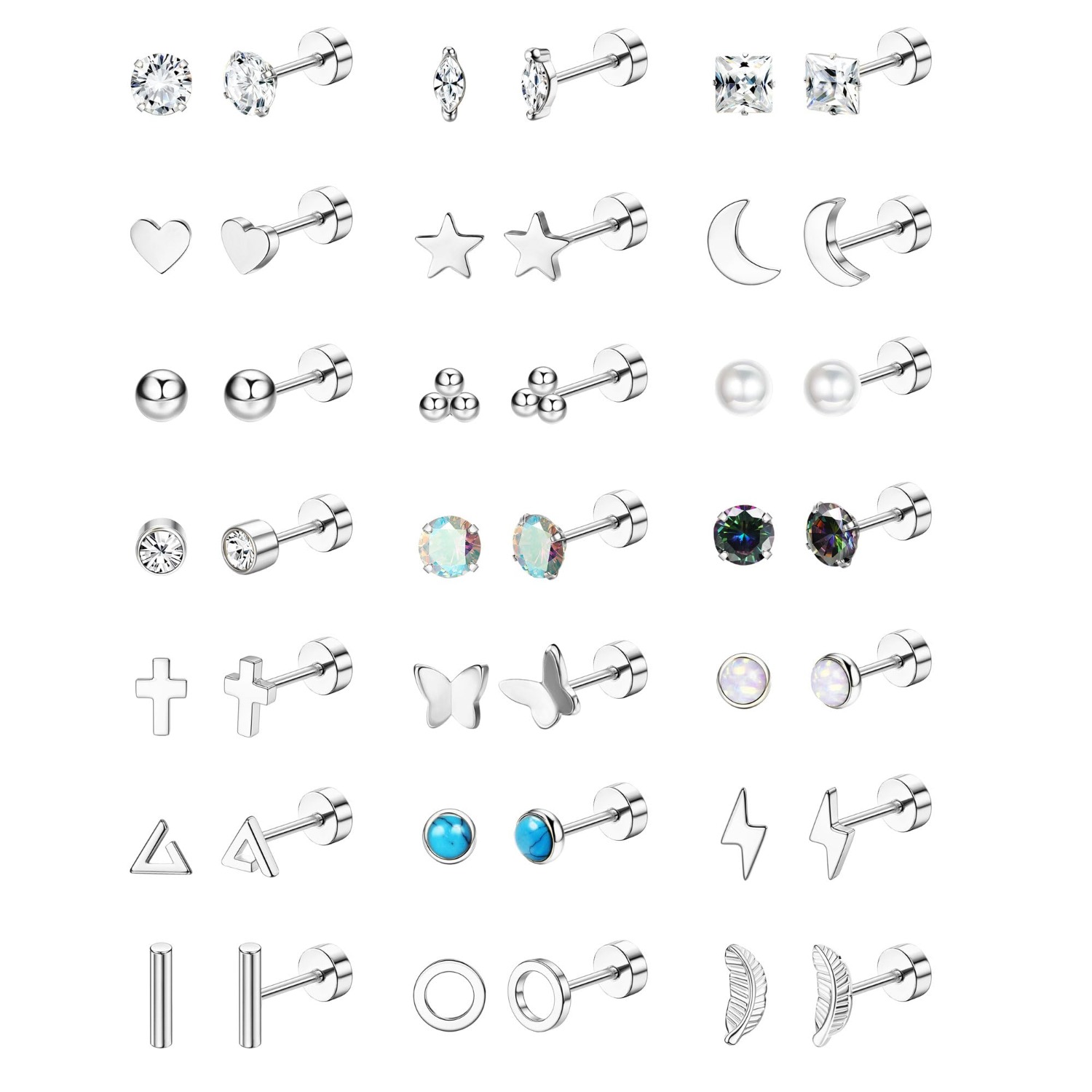 Florideco 1Pair Hypoallergenic - đánh giá và giá Body Jewelry Hypoallergenic
