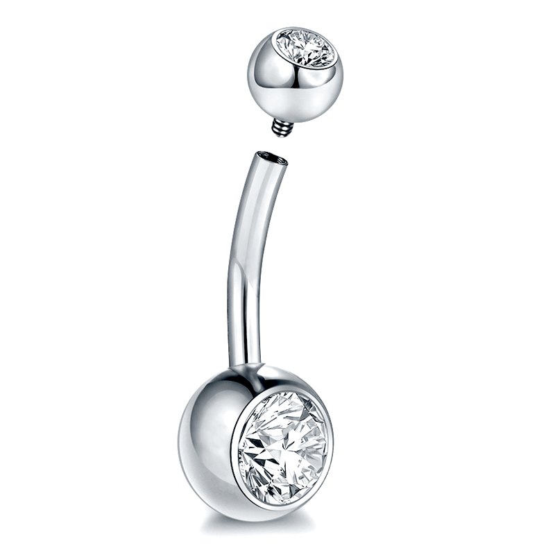 10Pcs/lot G23 Titanium Belly B - đánh giá và giá Belly Bar Titanium