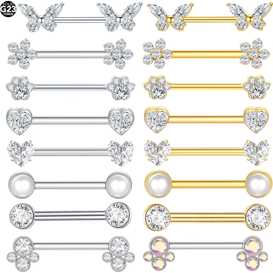 1Pc G23 Titanium Nipple Ring S - đánh giá và giá Zoor Body Jewelry