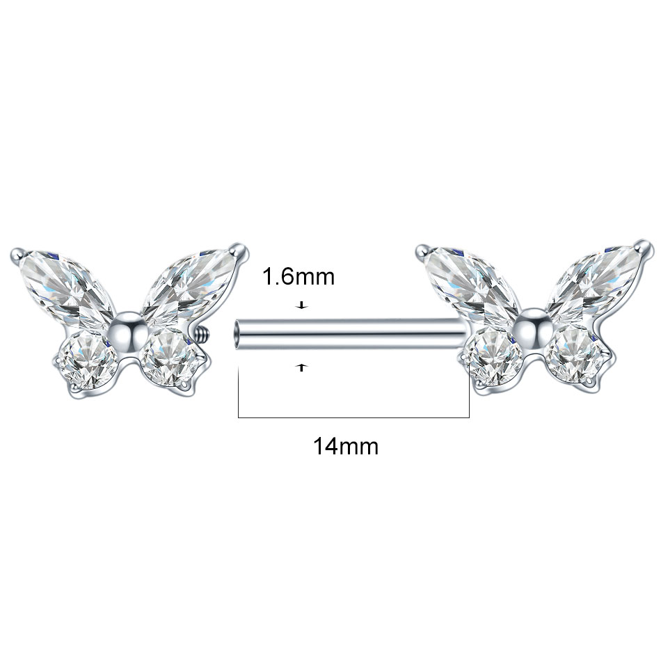1Pc G23 Titanium Nipple Ring S - đánh giá và giá Zoor Body Jewelry