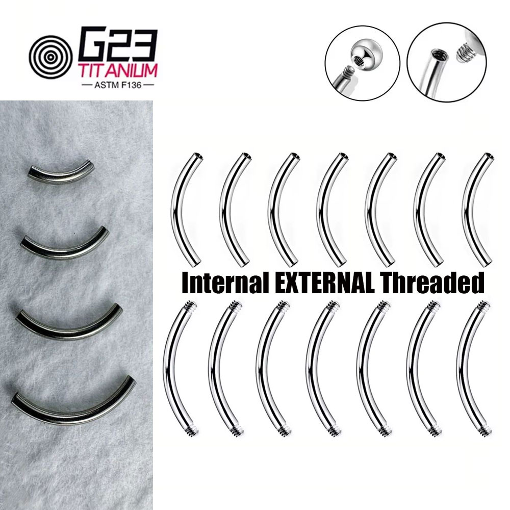 Wholesale 5/10/50pcs G23 Titan - đánh giá và giá Belly Bar Titanium