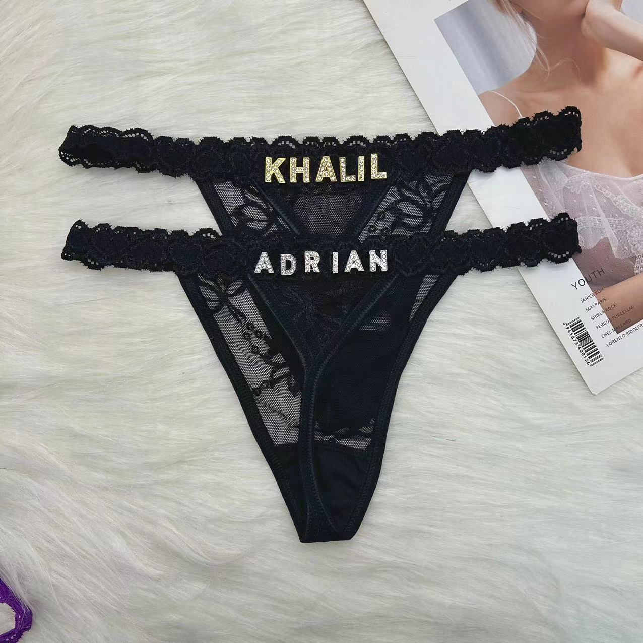 Custom Name Thong Panties with - đánh giá và giá Body Jewelry Names